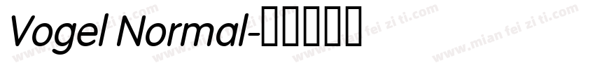 Vogel Normal字体转换